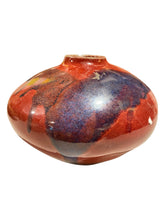 Load image into Gallery viewer, Red Blue Glaze Stoneware Studio Pottery