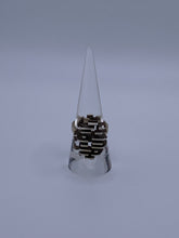 Load image into Gallery viewer, 70s Brutalist.925 Cocktail Ring