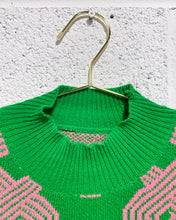 Load image into Gallery viewer, Pink and Green Pullover Sweater (XL)