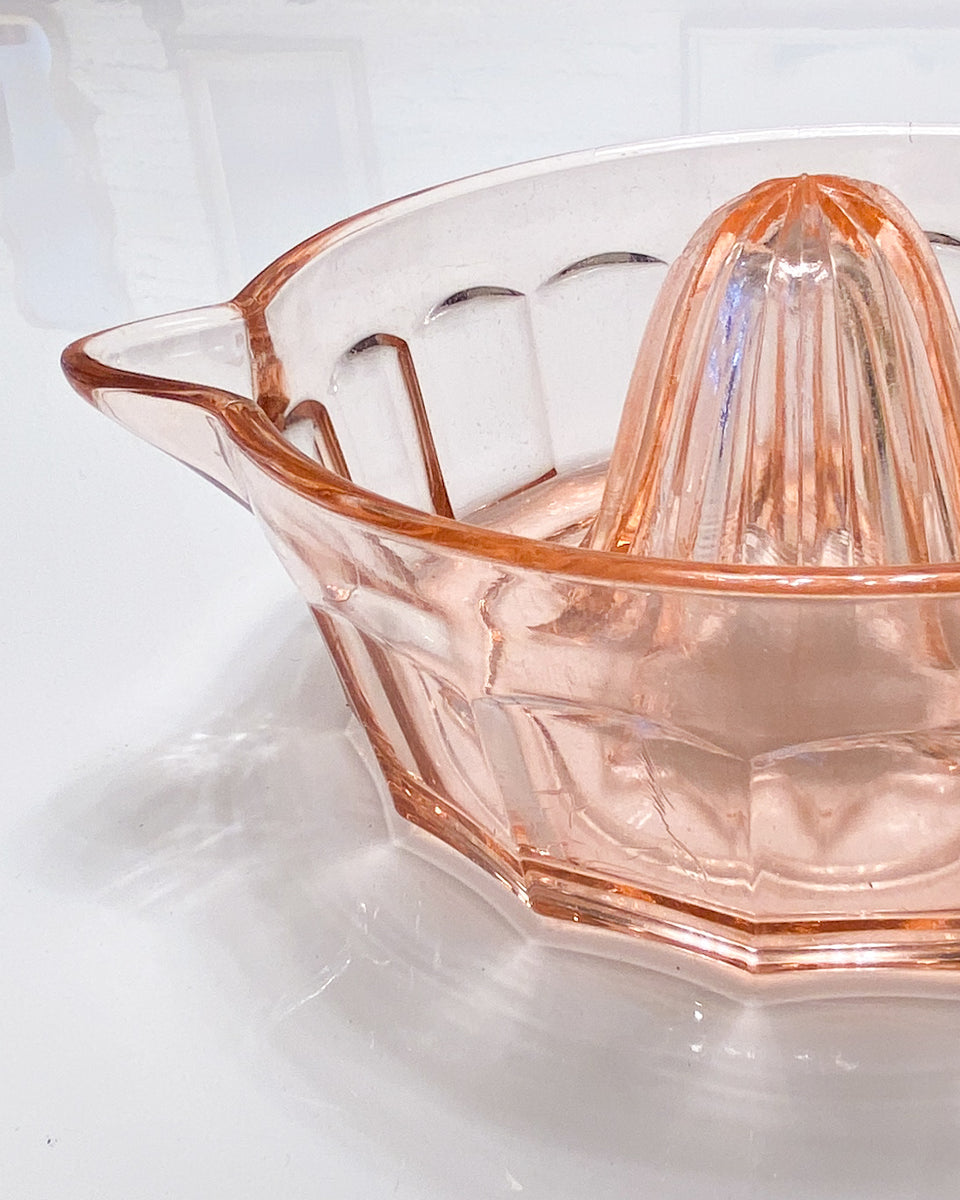 Depression glass juicer best sale