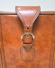 Load image into Gallery viewer, Vintage Faux Brown Leather Suitecase - Large