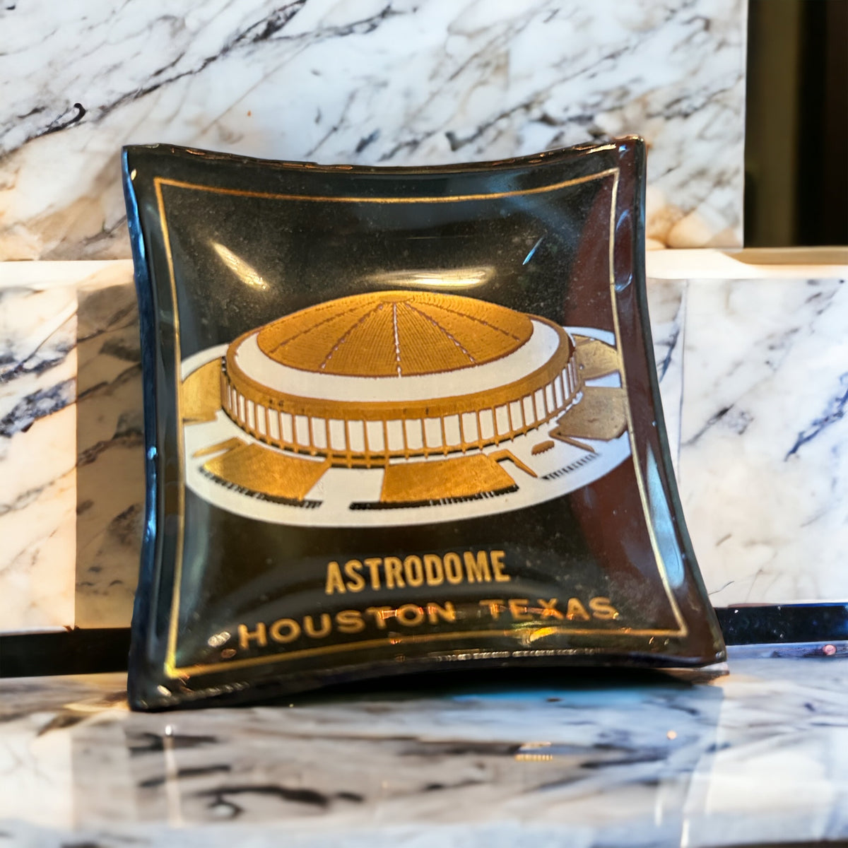 Astrodome Vintage Mini Ashtray Catchall Houston Texas - Sunbeam Vintage