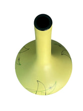Load image into Gallery viewer, Banana Yellow Midcentury Vase with StarBurst Design