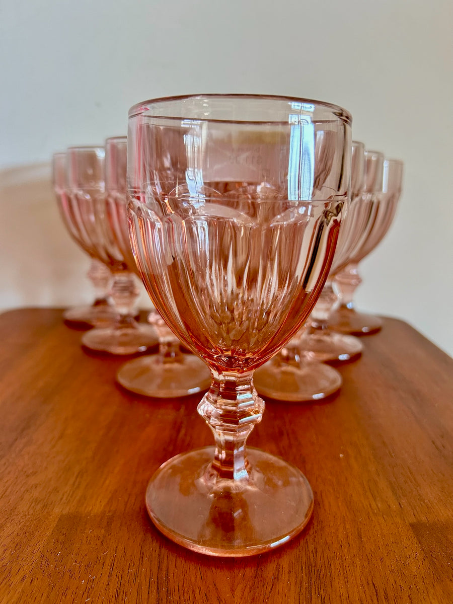 Gibraltar Pink Libbey Glass Duratuff Goblet – Sunbeam Vintage