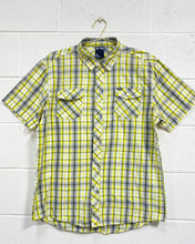Load image into Gallery viewer, Zoo York Yellow Plaid Button Up (XL)