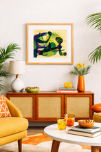 Load image into Gallery viewer, Hot Tropics Color Study Moss Green by C. Platero