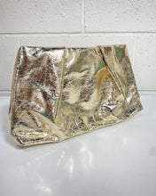 Load image into Gallery viewer, Gold Metallic Clutch
