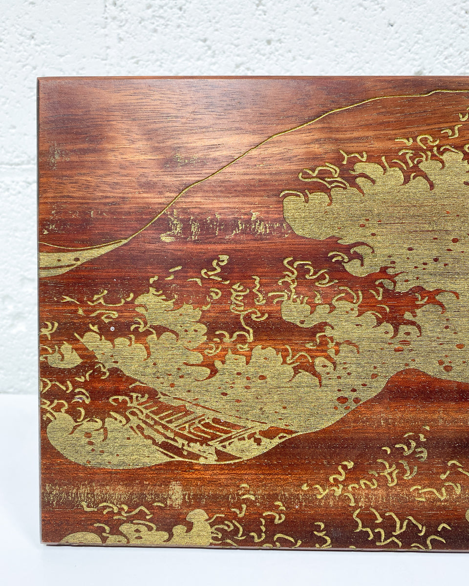 The Great Hokusai Wave, Wood Etching – Sunbeam Vintage