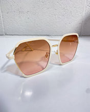 Load image into Gallery viewer, Cream Glasses with Amber Lenses