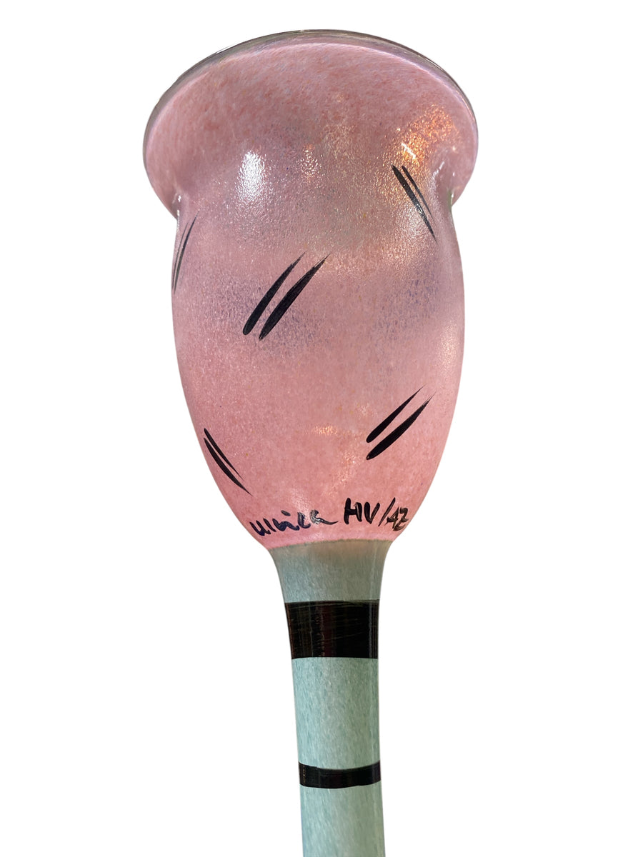 Kosta Boda Open Minds Ulrica Hydman Artist Double Signed Rare Vase