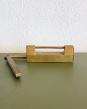 Load image into Gallery viewer, Antique Chinese Brass Padlock