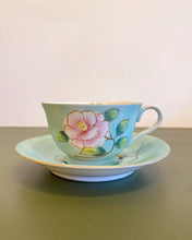 Load image into Gallery viewer, Vintage Floral Teacup and Saucer