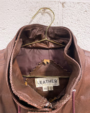 Load image into Gallery viewer, Vintage Brown Leather Jacket (XXL)