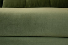 Load image into Gallery viewer, 80" Desmond Walnut Framed Sofa in Royale Olive