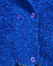Load image into Gallery viewer, Vintage Blue Nubby Waist Jacket (S)