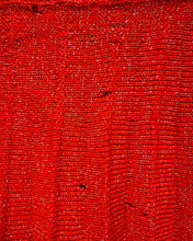 Load image into Gallery viewer, Vintage Knit Sparkly Red Skirt - As Found