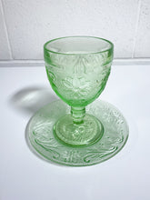 Load image into Gallery viewer, Depression Glass Goblet and Saucer