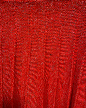 Load image into Gallery viewer, Vintage Knit Sparkly Red Skirt - As Found