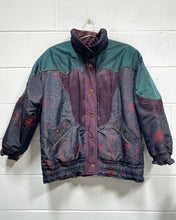 Load image into Gallery viewer, Vintage Jewel Tone Puffer Jacket (M)
