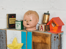 Load image into Gallery viewer, Folk Art Vintage Cabinet Box