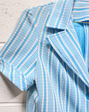 Load image into Gallery viewer, Vintage 2-piece Teal and White Skirt Set