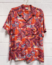 Load image into Gallery viewer, Hawaiian Shirt with Leaf Motif (XXL)