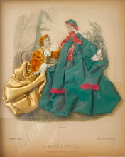 Load image into Gallery viewer, La Mode Illustrée Fabric Embellished Victorian 3D Shadow Box Dress Fashion Print