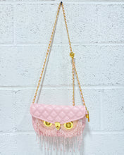 Load image into Gallery viewer, Pink Quilted Owl Purse