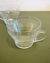 Load image into Gallery viewer, Vintage Pair of Small Needle Etched Cups
