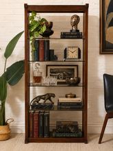 Load image into Gallery viewer, Image 1 of 17: Vintage Wood Shelf, 30 inches wide and 66.5 inches tall