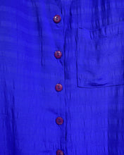 Load image into Gallery viewer, Vintage Electric Blue Blouse (S)