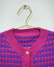 Load image into Gallery viewer, Purple and Berry Knit Cardigan