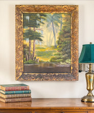 Load image into Gallery viewer, Whispering Palms Antique Oil Painting