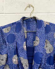 Load image into Gallery viewer, Vintage Navy Blue Dress with Circle Motif