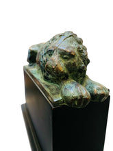 Load image into Gallery viewer, Pair of Cast Bronze Lion Bookends