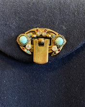 Load image into Gallery viewer, Vintage Blue Wool Handbag