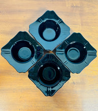 Load image into Gallery viewer, 1930s Black Amethyst Square Glass