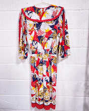 Load image into Gallery viewer, Vintage 1980’s Diane Freis Nautical Dress