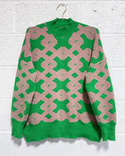 Load image into Gallery viewer, Pink and Green Pullover Sweater (XL)