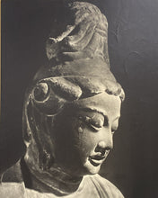 Load image into Gallery viewer, Vintage Framed Photo of Gigeiten Statue at Akishino-dera Temple, Japan