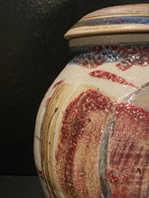 Load image into Gallery viewer, Large Porcelain Red Oxide and Gray Blue Ginger Jar