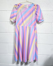 Load image into Gallery viewer, Vintage Pastel Stripe Dress (10P)