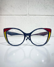 Load image into Gallery viewer, Red and Yellow Cat Eye Glasses