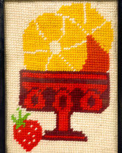 Load image into Gallery viewer, Fruit for Dessert Needlepoint, Framed