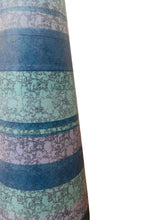 Load image into Gallery viewer, Midcentury Modern Blue Stripped vase