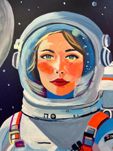 Load image into Gallery viewer, Space Girl #10 Painting by Jean Bradley