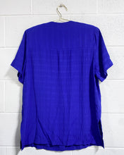 Load image into Gallery viewer, Vintage Electric Blue Blouse (S)