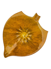 Load image into Gallery viewer, Bright Orange Leaf Shaped Murano Bowl