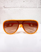 Load image into Gallery viewer, Orange Aviator Sunnies with Amber Shades