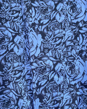 Load image into Gallery viewer, Vintage Blue and Black Floral Dress (6)